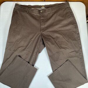 Lee Total Freedom Relaxed Fit Men's Pants 42x30 Brown Cotton Blend